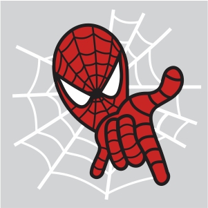 Chibi Baby Spiderman Svg