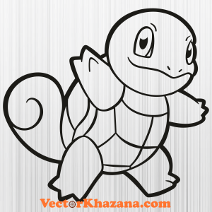 Squirtle Black Svg