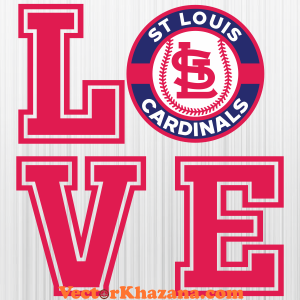 St Louis Cardinals Love Svg