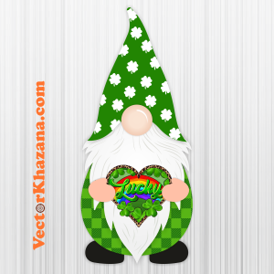 St Patricks Day Lucky Gnome PNG