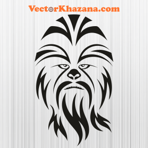 Star Wars Chewbacca Face Svg