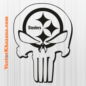 Steelers Punisher Skull Svg