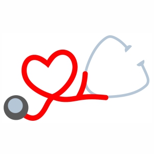 Stethoscope Heart medical svg