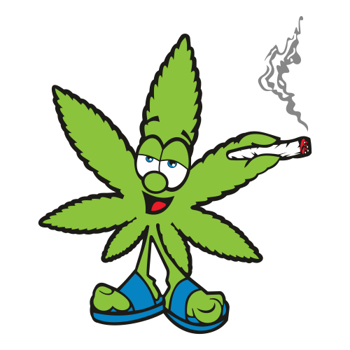 Marijuana Cartoon Character Smoking SVG | Marijuana Cartoon Character