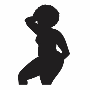 Curvy Thick Girl Vector
