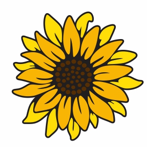 Layerd Sunflower Vector