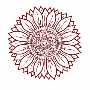 Free Free Sunflower Svg Mandala 121 SVG PNG EPS DXF File