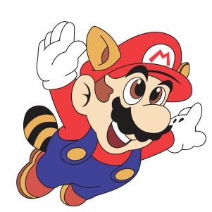 Mario Flying Svg