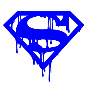 Superman Dripping Logo Svg
