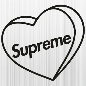 Supreme Heart Logo Svg