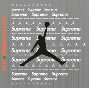 Supreme Letter Style Svg