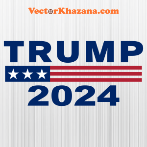 Trump Flag 2024 Svg