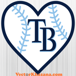 Tampa Bay Rays Heart Svg