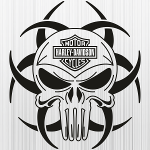 Harley Davidson Skull Tattoo Svg