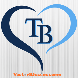 Tampa Bay Rays Tb Heart Svg
