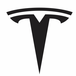 Tesla Logo Silhouette
