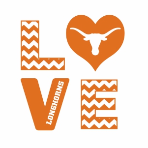 Texas Longhorns Love Logo Svg