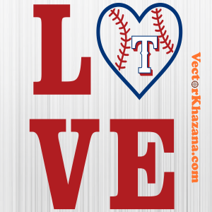 Texas Rangers Love Svg