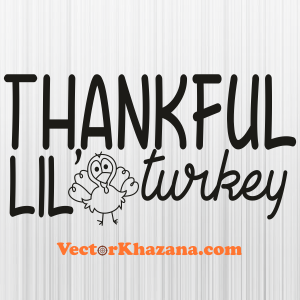 Thankful Little Turkey Svg