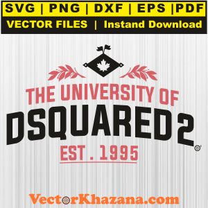 The University Of Dsquared2 Est 1995 Svg Png
