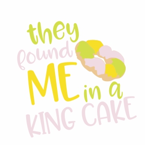 They found me in a king cake vector file