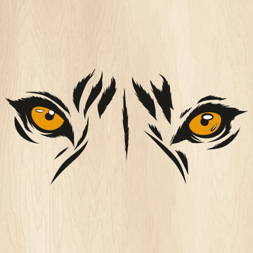 Tiger Eyes Mascot Svg