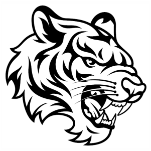 Tiger Open Mouth svg