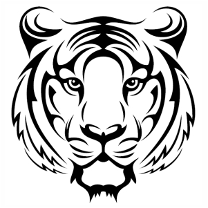 Download Tiger Face Silhouette Svg Simple Tiger Face Svg Cut File Download Jpg Png Svg Cdr Ai Pdf Eps Dxf Format