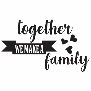 Together we Make A Family Clipart