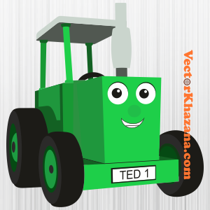 Tractor Ted Farm Svg
