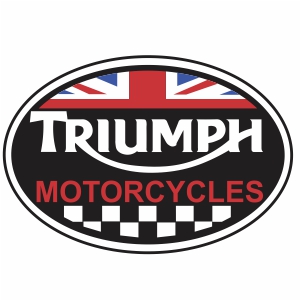 Triumph oval British Flag logo