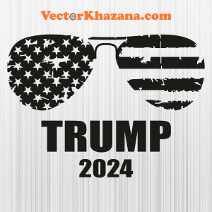 Trump Sunglasses USA Flag 2024 Svg