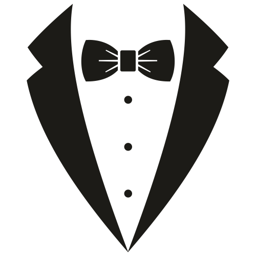 Tuxedo Bow Tie Svg