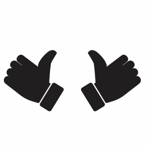 Thumbs Up Silhouette Svg