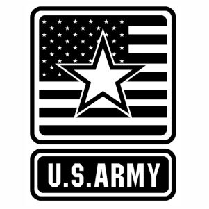 US Army Decal Logo Vector