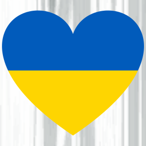 Ukraine Heart Flag Svg