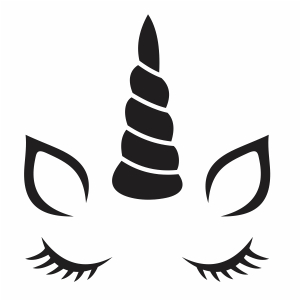 Download Unicorn Face Silhouette Svg Unicorn Face Horn Svg Cut File Download Jpg Png Svg Cdr Ai Pdf Eps Dxf Format