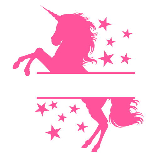 Unicorn Monogram Svg