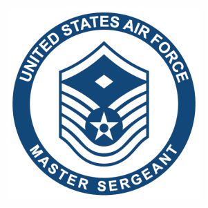 US Air Force Rank Master Sergeant Challenge vector