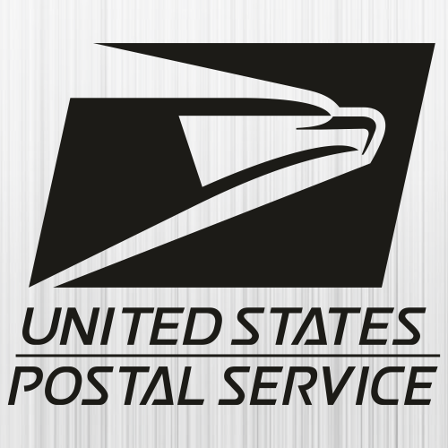 United States Postal Service Black Svg