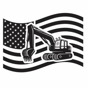 Pipeliner American Flag Vector
