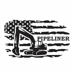 Pipeliner Distressed Flag Vector