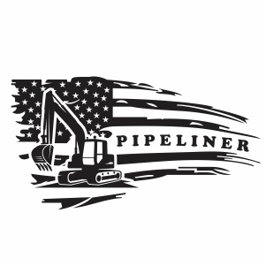 Pipeliner US Flag Vector