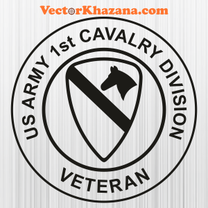 Us Army 1st Cavalry Division Outline Svg