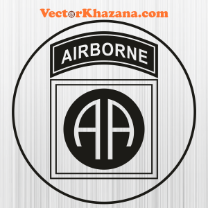 Us Army 82nd Airborne Veteran Circle Svg