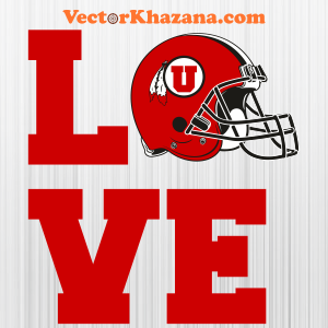 Utah Utes Love Svg