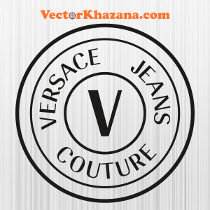 Versace Jeans Couture V Circle Outline Svg