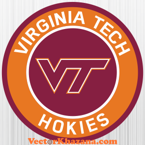 Virginia Tech Hokies Circle Svg