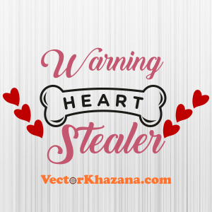 Warning Heart Stealer Svg