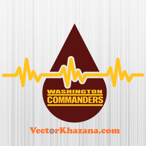 Washington Commanders Heartbeat Png